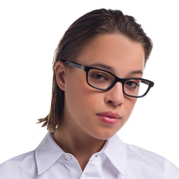 Shop EYE'M Rectangle Eyeglasses in Black online.