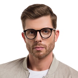 EYE'M Aviator Sunglasses in Black – Model Photo 5