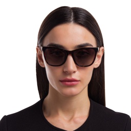 Shop EYE'M Square Sunglasses in Brown online.
