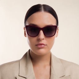 Shop EYE'M Square Sunglasses in Red online.