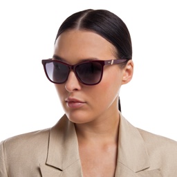 Shop EYE'M Square Sunglasses in Red online.