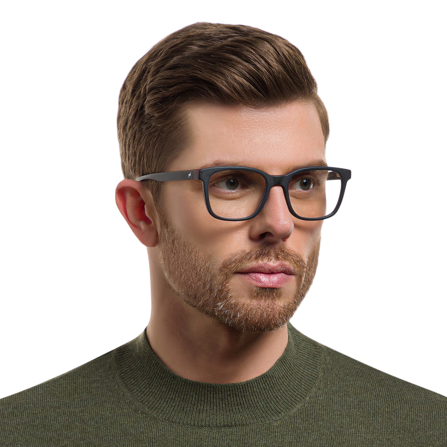 Shop EYE'M Square Eyeglasses in Burgundy & Black online.