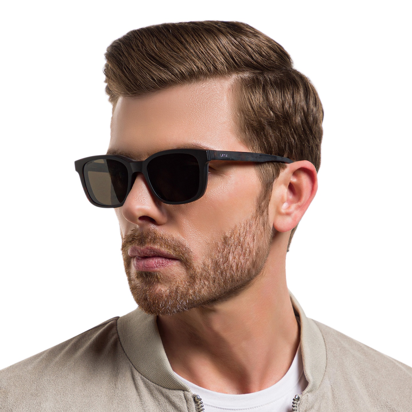 Shop EYE'M Square Eyeglasses in Brown online.