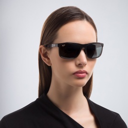 Shop Maui Jim Huelo Unisex Rectangle Sunglasses in Grey online.