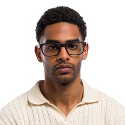 Shop Emporio Armani Wide Rectangle Eyeglasses in Matte Black online.