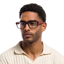 Shop Emporio Armani Wide Rectangle Eyeglasses in Matte Black online.