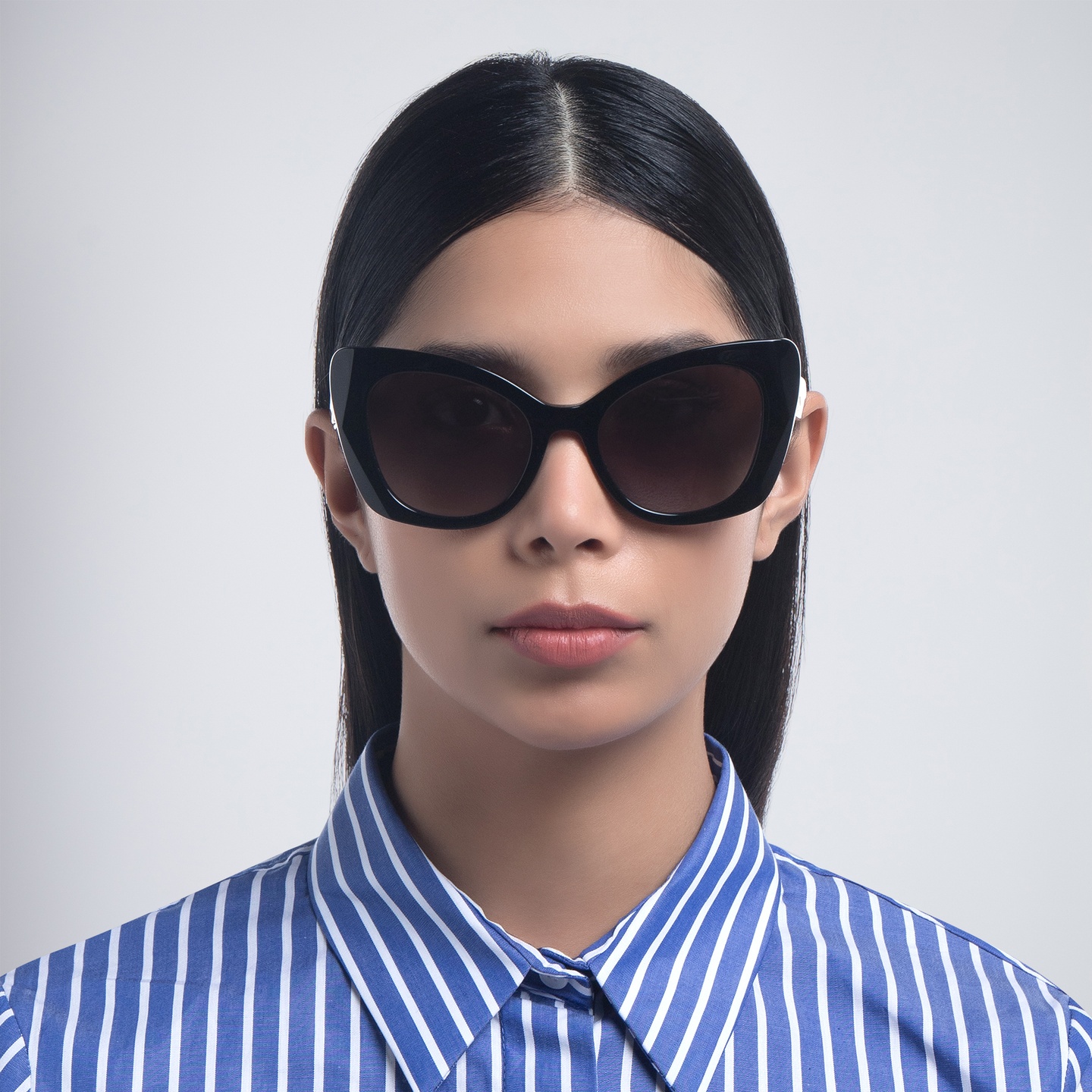 Shop Dolce & Gabbana Butterfly Sunglasses in Black online.