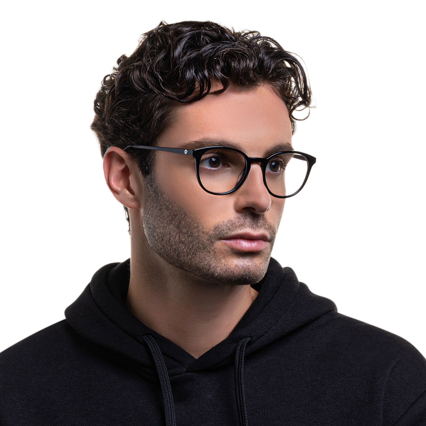 Shop EYE'M Round Eyeglasses in Black online.