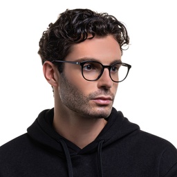 Shop EYE'M Round Eyeglasses in Black online.