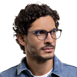Shop EYE'M Round Eyeglasses in Blue online.