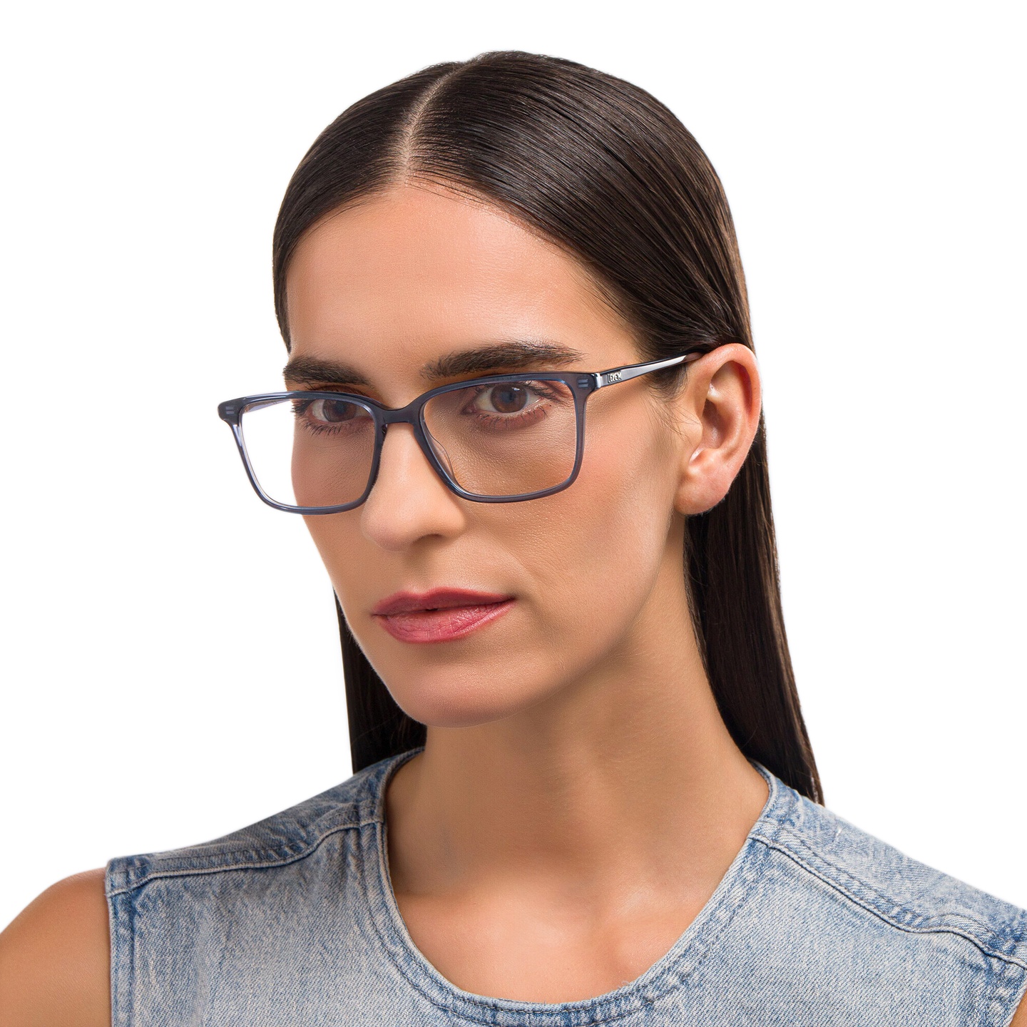 Shop EYE'M Square Eyeglasses in Grey online.