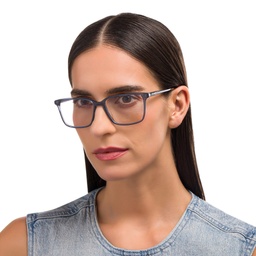 Shop EYE'M Square Eyeglasses in Grey online.