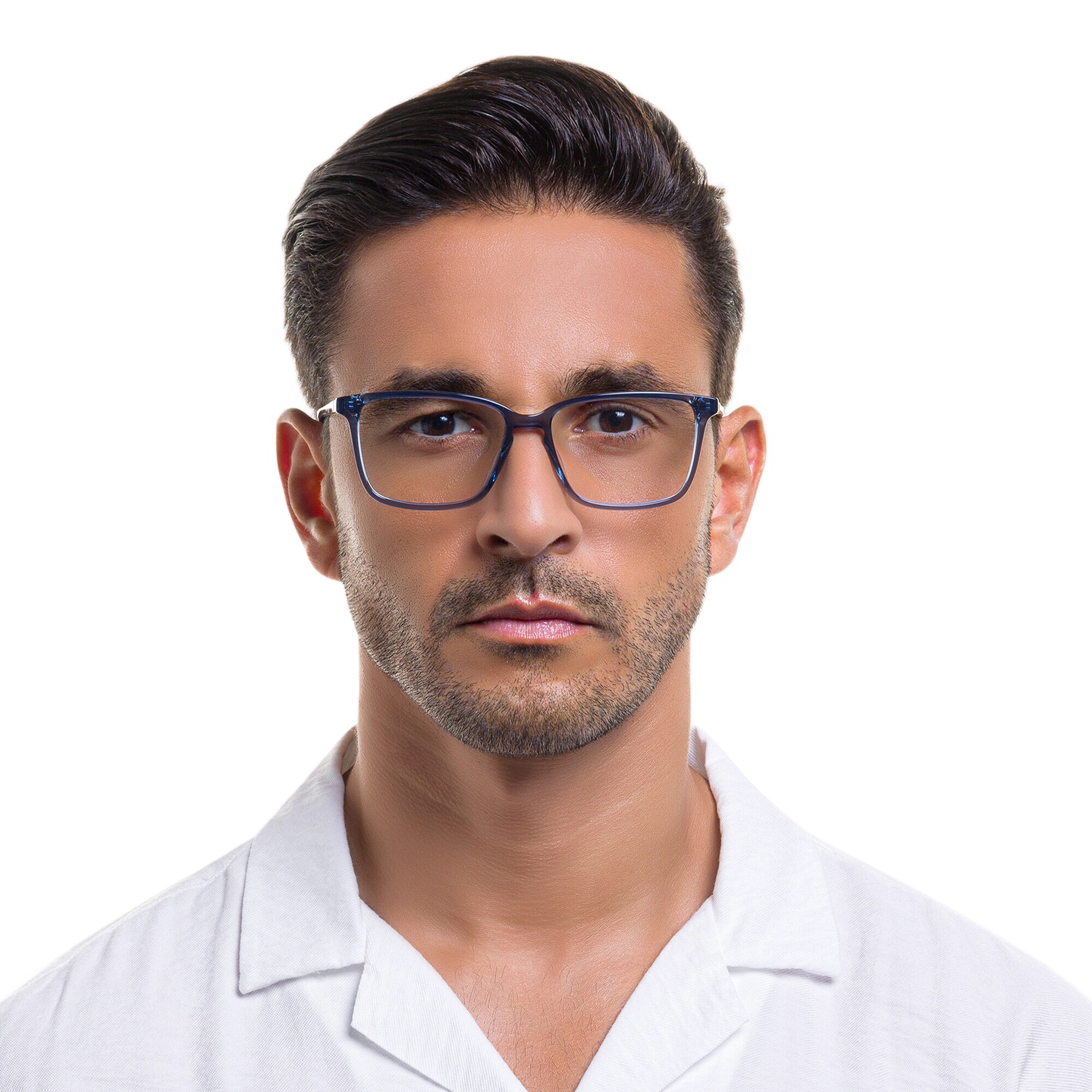 Shop EYE'M Square Eyeglasses in Grey online.