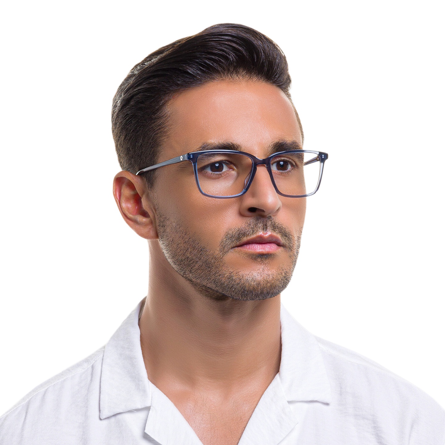 Shop EYE'M Square Eyeglasses in Grey online.