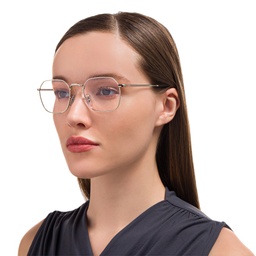 Shop Ray-Ban Jim Unisex Irregular Eyeglasses in Silver online.