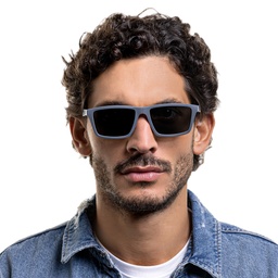 Shop Emporio Armani Wide Rectangle Eyeglasses in Matte Grey online.