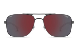 Shop Carrera Carduc Rectangle Sunglasses in Dark Ruthenium Black online.