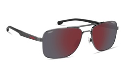 Shop Carrera Carduc Rectangle Sunglasses in Dark Ruthenium Black online.