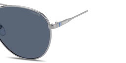 Shop Polaroid Engraved Logo Unisex Pilot Sunglasses in Ruthenium online.