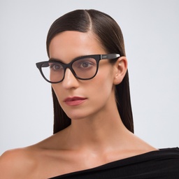 Shop BURBERRY Cat-Eye Eyeglasses in Black online.