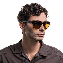 Shop Emporio Armani Logo Pillow Sunglasses in Havana online.