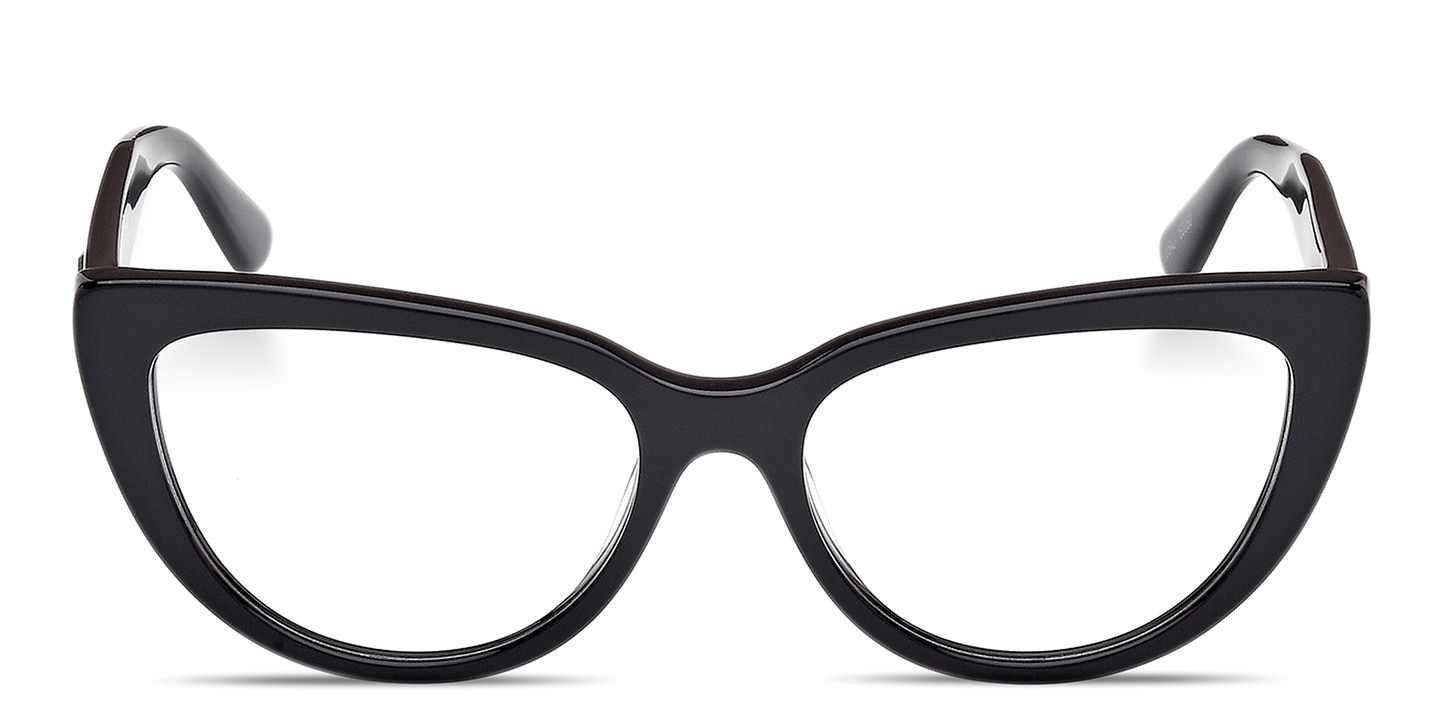 Shop Guess Rhinestone-Embellished Cat-Eye Eyeglasses in Black online.