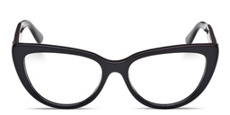 Shop Guess Rhinestone-Embellished Cat-Eye Eyeglasses in Black online.