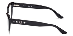 Shop Guess Rhinestone-Embellished Cat-Eye Eyeglasses in Black online.