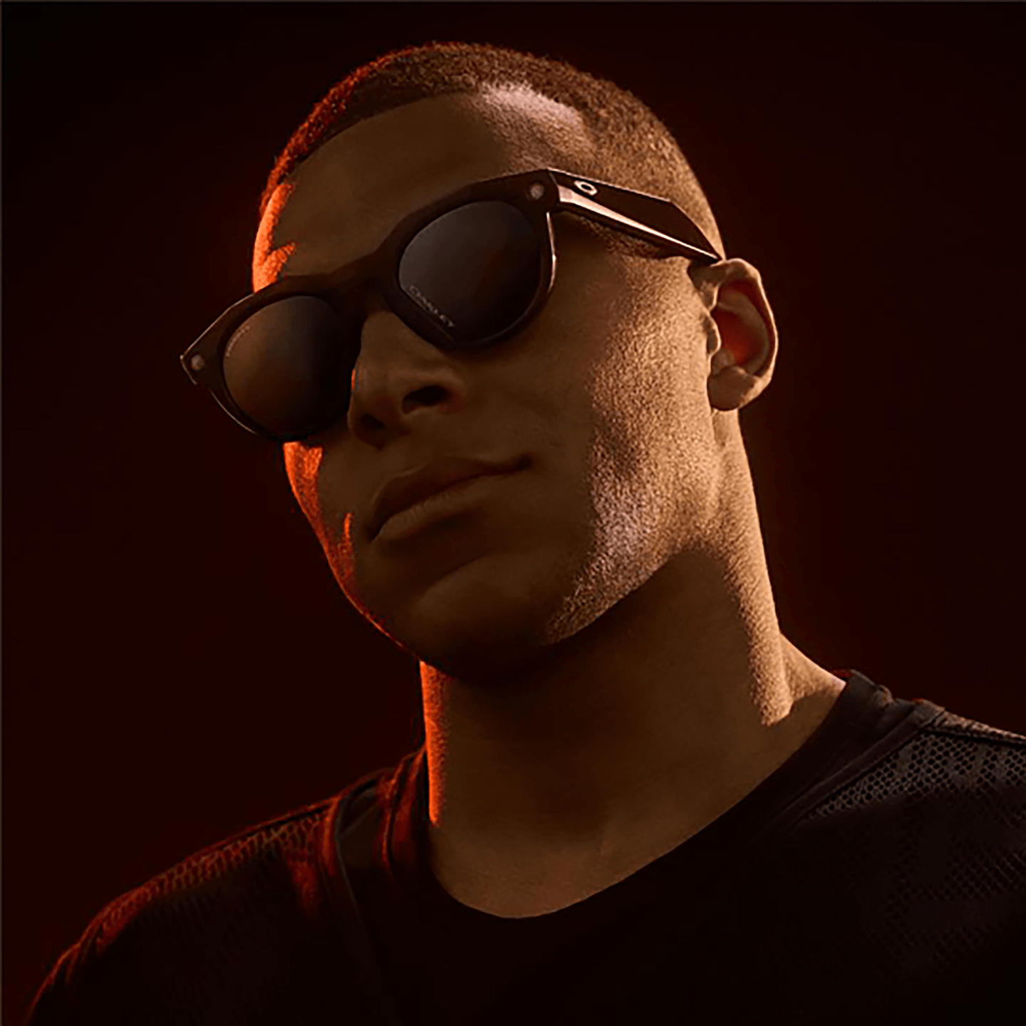 نظارات شمسية ميتا HSTN ليميتد إيدشن بإطار دائري للجنسين من اوكلي بلون أسود - صورة النموذج 1