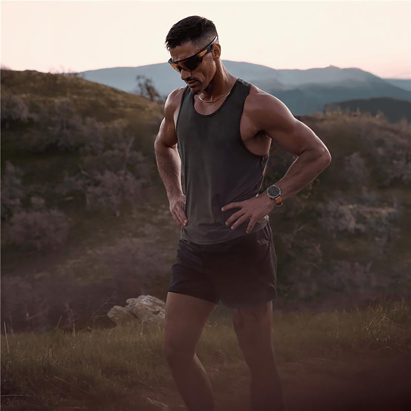 Shop Oakley Meta Vanguard Unisex Half-Rim Rectangle Sunglasses in Black online.